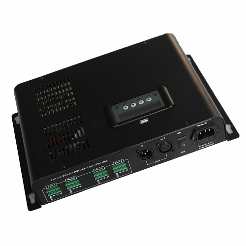 4 Ports RGB DMX Constant Voltage LED Controller 12 24VDC